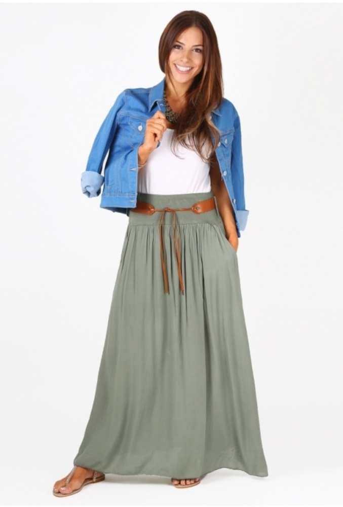 Boho Knit Maxi Skirt - Picture 6 of 6